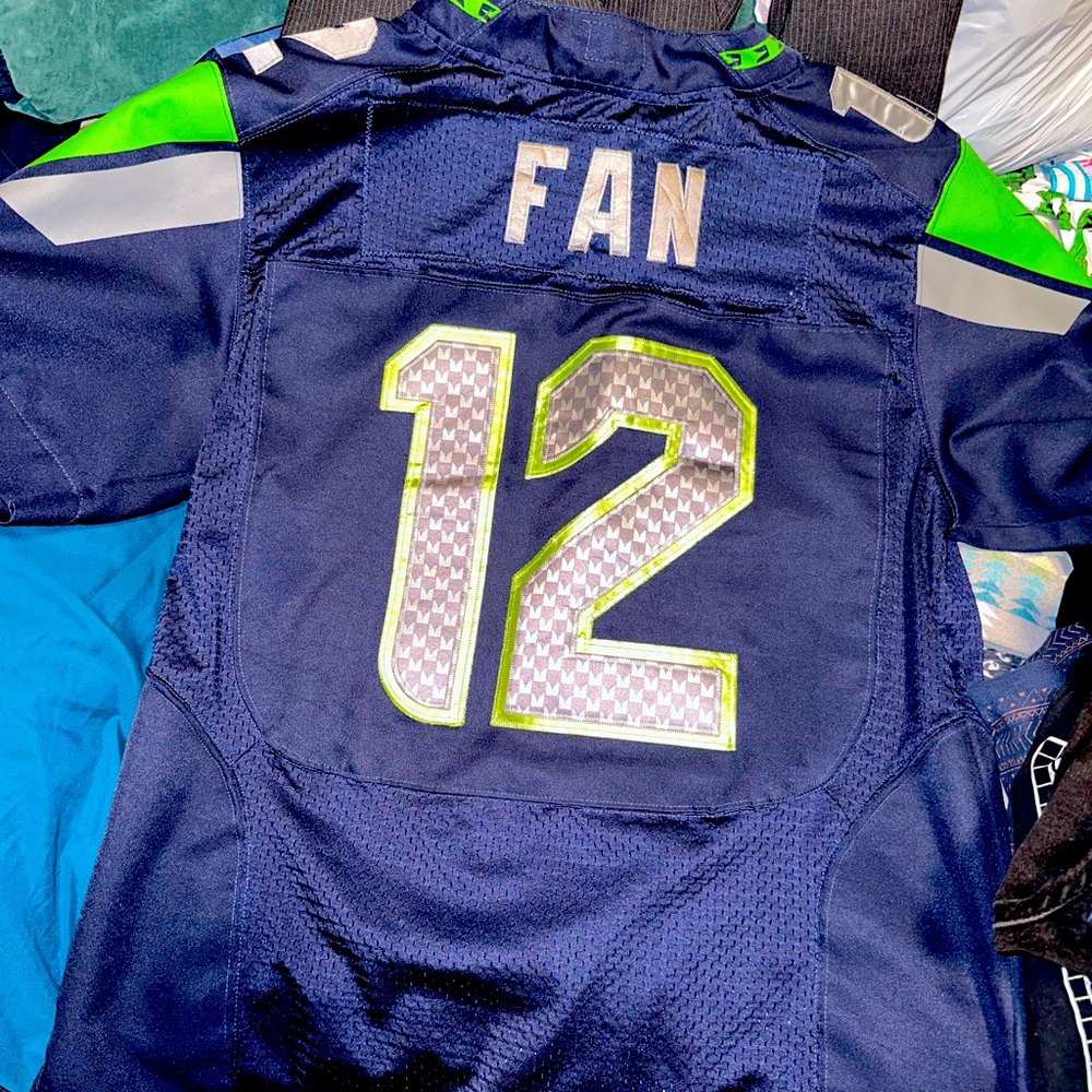 Seattle Seahawks 12th man jersey size large